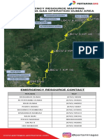 Emergency Resource Map for Pertamina Gas Operation Dumai Area