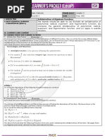 Antiderivatives of Algebraic Functions: Basic Calculus Grade 12 Quarter 4 May, 2021