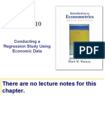 Conducting A Regression Study Using Economic Data