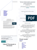 Footer Menu: Upload 5 Documents To Download