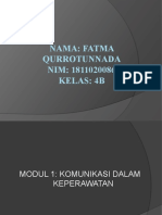 Fatma Qurrotunnada - 1811020086 - 4B - Tugas Kep Perawat Modul 1 Dan 2