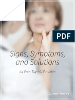 Signs, Symptoms and Solutions for Poor Thyroid Function