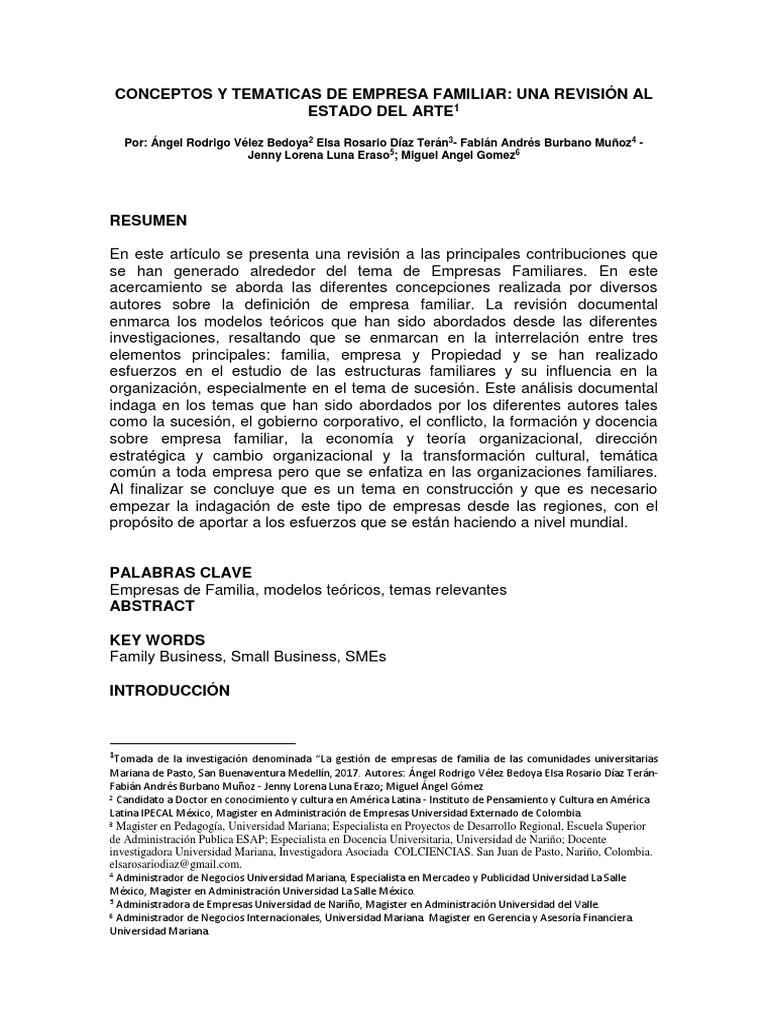 Empresas Familiares Conceptos y Temas | PDF | Empresas | Propiedad