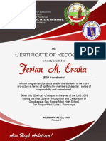 Ferian M. Eraña: (ESP Coordinator)