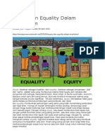 Equity Dan Equality Dalam Kesehatan
