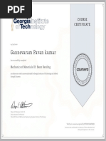 Gannevaram Pavan Kumar: Course Certificate