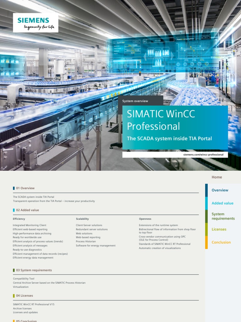 SCADA SYSTEM SIMATIC WINCC visual data 5