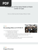 A Comparison of Time Series Models To Predict COVID-19 Cases