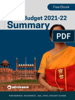Union Budget 2021 2022 Summary