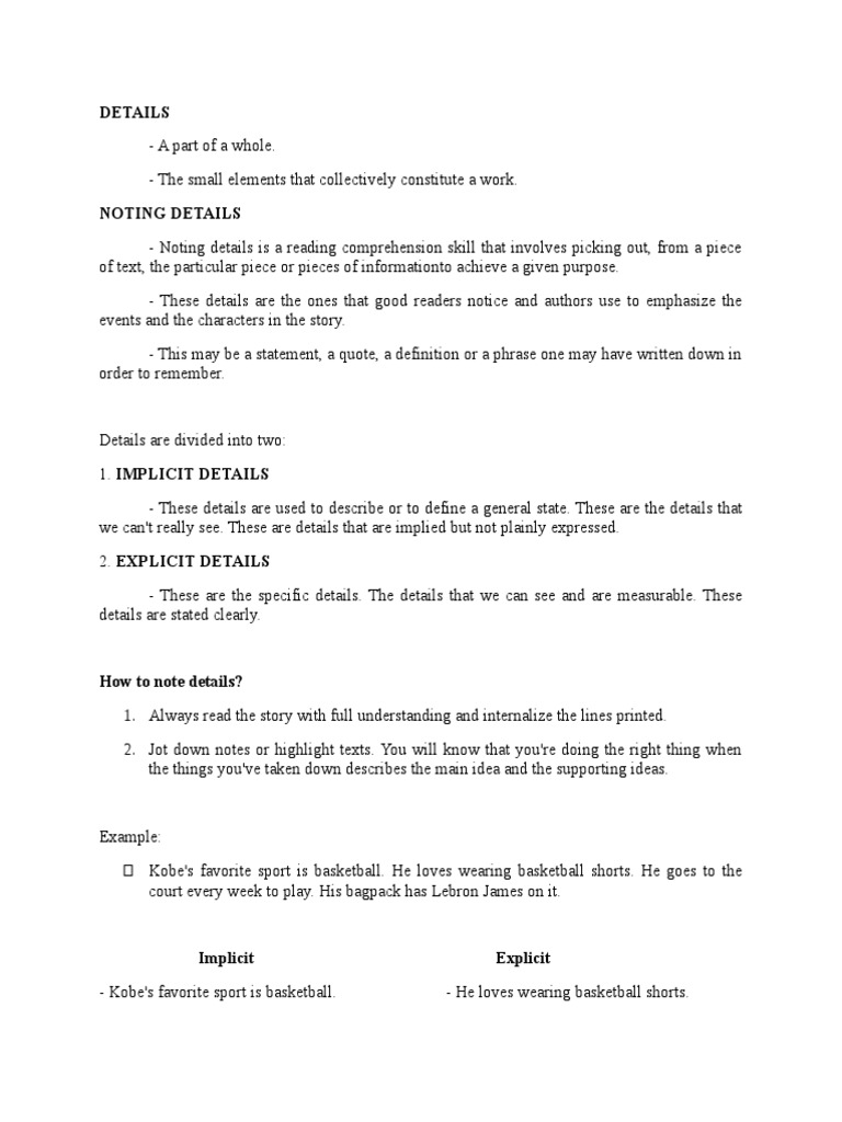 Noting Details | PDF