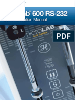 Communication Manual: Microlab 600 RS-232