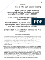 Latest GST Changes 28-5-21