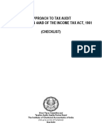 Approach To Tax Audit Under Section 44ab of The Income Tax Act, 1961 (Checklist)