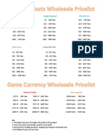 Digital Gift Card and Game Currency Price List in Bangladesh