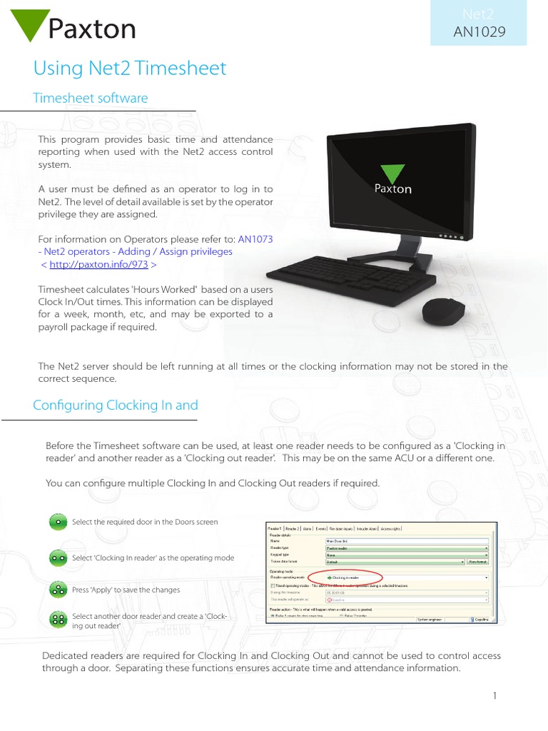 net2-software-pro-AN1029 - Using Net2 Timesheet | PDF | Comma Separated ...