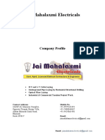 Jai Mahalaxmi Electricals Company Profile