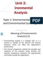 1-Environmental Analysis and Environmental Scanning