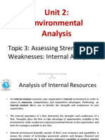 3 Assessing Strengths and Weaknesses Internal Analysis