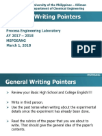 Technical Writing Pointers