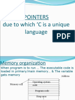 Pointers Due To Which C Is A Unique Language