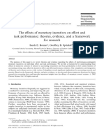 Bonner Effects Monetary Incentives Effort and Task Performance Theories Evidence and