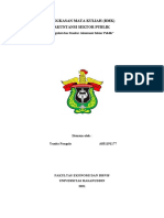 RMK II Regulasi dan Standar Akuntansi Sektor Publik (Yunita Pangala - A031191177)