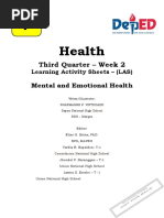 Health: Third Quarter - Week 2