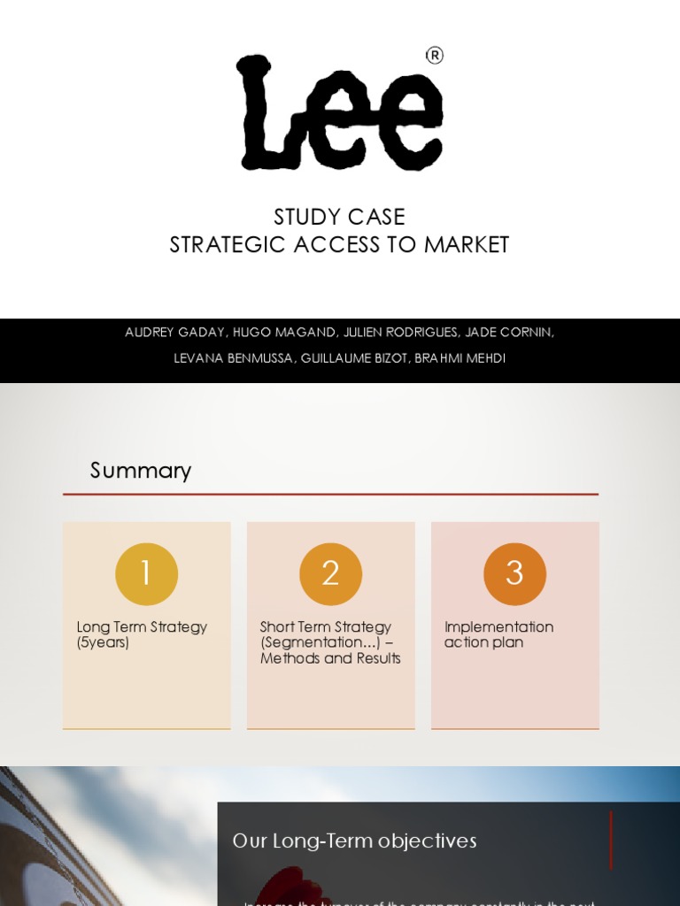 LEE-CASE Study Case Presentation | PDF | Retail | Market Segmentation