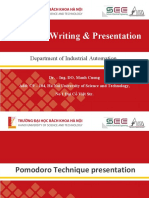 Technical Writing & Presentation: Department of Industrial Automation