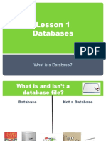 Database Lesson 1 Intro