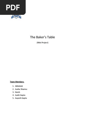 Bakery Business Plan