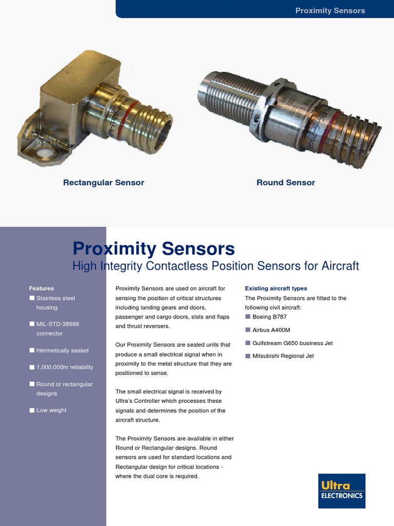 Proximity Sensors: High Integrity Contactless Position Sensors For ...
