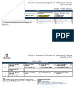 Master of Data Science: Faculty of Engineering, Computer and Mathematical Sciences 2020 Study Plan