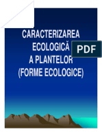 Caracterizarea Ecologica II