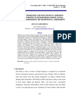 Article Teacher Problem and Solutions in Assessing Student Writting Autentic or Tradisional