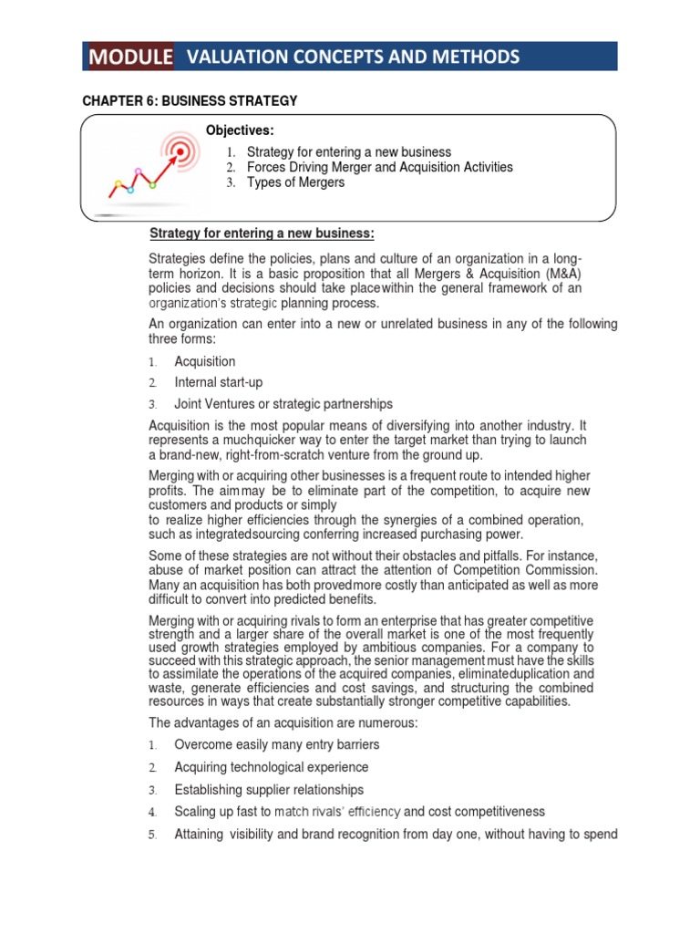 M&A Strategies and Valuation Insights | PDF | Mergers And Acquisitions ...