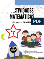 Cuaderno de Matematicas Proyecto Familia Nivel 1