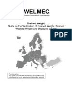 Welmec: Guide On The Verification of Drained Weight, Drained Washed Weight and Deglazed Weight