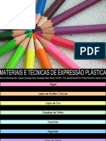 Apresentação sobre Materiais e Técnicas de Expressão Plástica