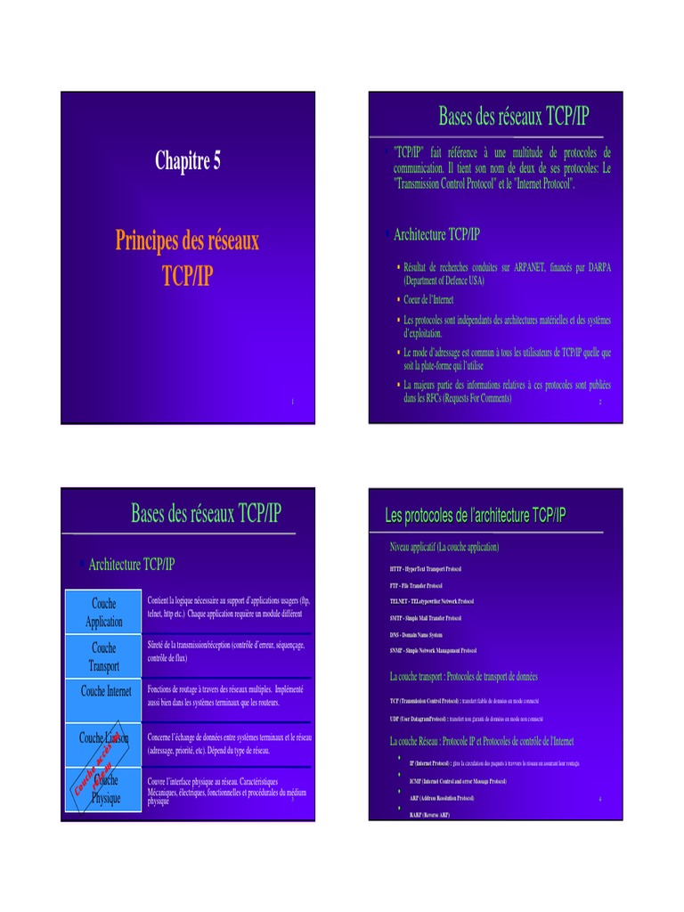 Protocole IP : Fonctionnalités et Adressage | PDF | Protocoles Internet ...