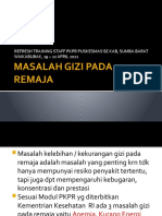 Masalah Gizi Pada Remaja