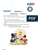 Filipino 9: Kuwarter 4 - Modyul 1