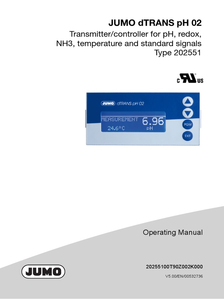 Buku Panduan Unit PH Meter Jumo PH Dtrans Download Free PDF Power