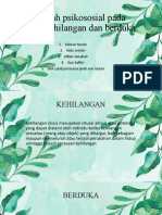 Masalah Psikososial Pada Pasien Kehilangan Dan Berduka