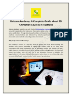 3D Animation Courses in Australia