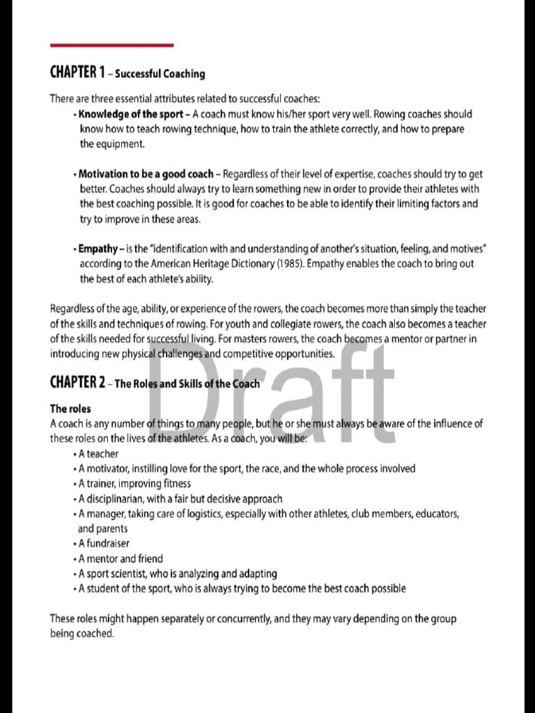 Essentials of Successful Coaching | PDF | Sports | Mentorship