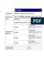 Assessment Tool: Unit Details Assessment Type Questions and Answers
