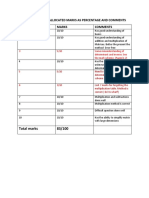 Matrics Paper - Allocated Marks - 1