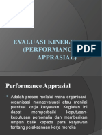 Evaluasi Kinerja (Performance Apprasial)