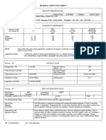 Material Safety Data Sheet